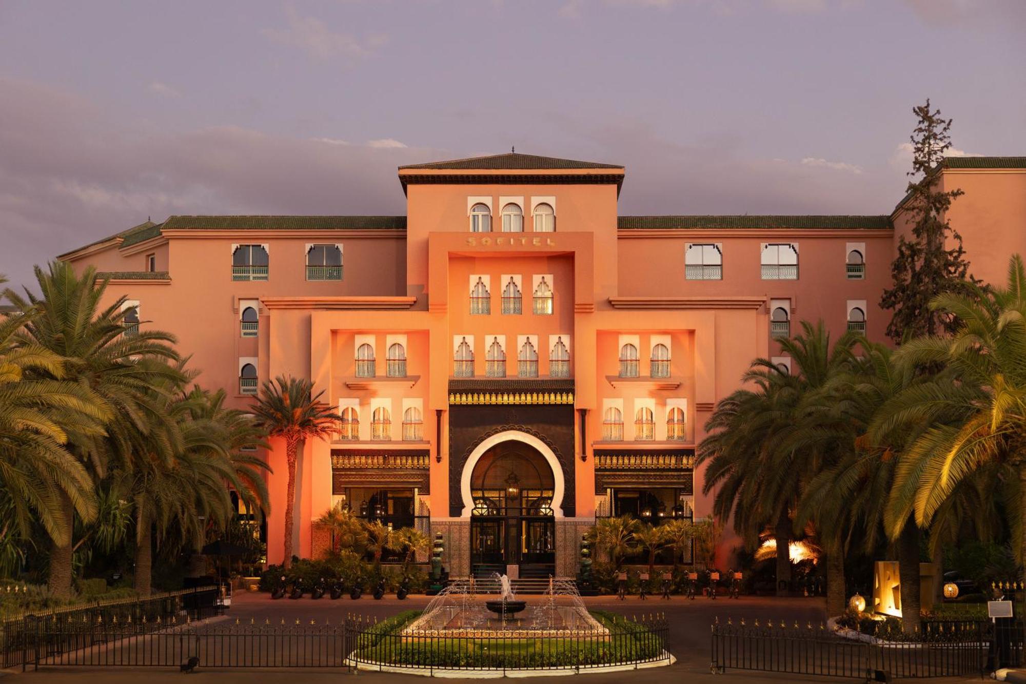 Sofitel Marrakech Palais Imperial & Spa Marrakesh Luaran gambar The main entrance of the hotel